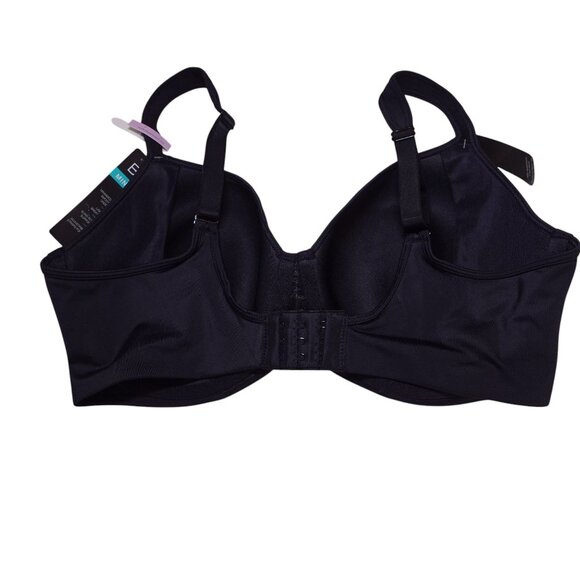 NWT Bali One Smooth U Ultra Light Minimizer Underwire Bra Sz 36D Black DF3490 - Picture 3 of 6